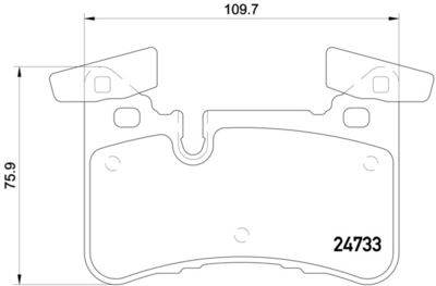 Pastiglie freno posteriore Mercedes-Benz c-class (W204) 0