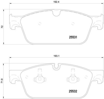 Pastiglie freno anteriore Mercedes-Benz gl-class (X166)