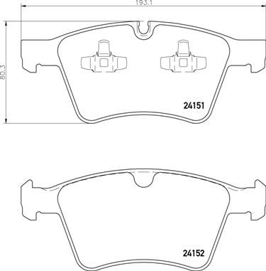 Pastiglie freno anteriore Mercedes-Benz gl-class (X164)