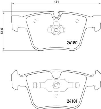 Pastiglie freno posteriore Mercedes-Benz m-class (W164) 0