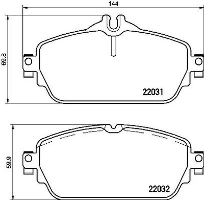 Pastiglie freno anteriore Mercedes-Benz (bbdc) c-class (