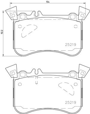 Pastiglie freno anteriore Mercedes-Benz cla Coupé (C117)
