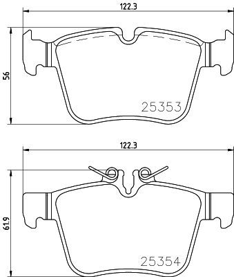 Pastiglie freno posteriore Mercedes-Benz (bbdc) c-class (