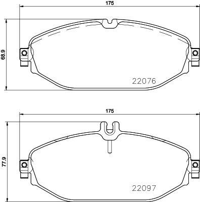 Pastiglie freno anteriore Mercedes-Benz (bbdc) c-class (