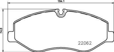 Pastiglie freno anteriore Mercedes-Benz (fjda) v-class (
