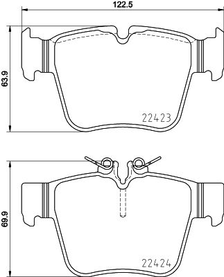 Pastiglie freno posteriore Mercedes-Benz (bbdc) glc (X253