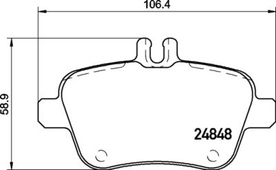 Pastiglie freno posteriore Infiniti Q30 11/15-> / infinit