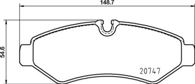 Pastiglie freno posteriore Mercedes-Benz esprinter van (9