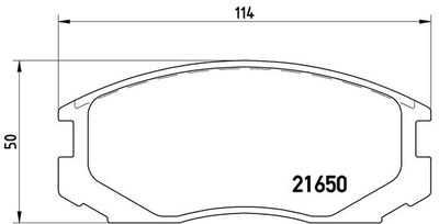 Pastiglie freno anteriore Daihatsu bego 11/05-> / daihat