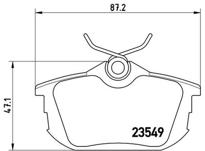 Pastiglie freno posteriore Mitsubishi carisma (da_) 07/95