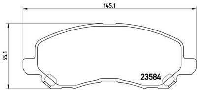 Pastiglie freno anteriore Chrysler 200 convertible 01/10