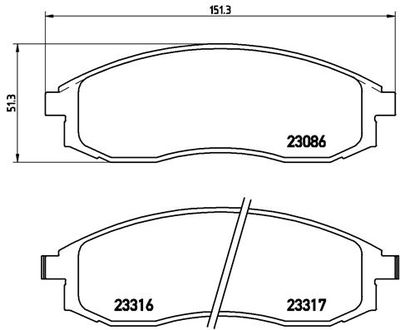 Pastiglie freno anteriore cefiro II saloon (A32)