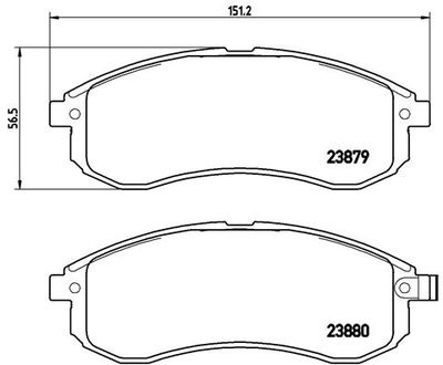 Pastiglie freno anteriore Mitsubishi L200 (K7_t, K6_t) 0