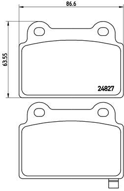 Pastiglie freno posteriore Mitsubishi lancer VIII (cy_a,