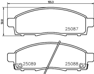 Pastiglie freno anteriore Fiat fullback pickup (502_, 50