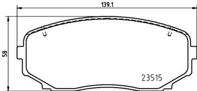 Pastiglie freno anteriore Mitsubishi eclipse cross (gk_)