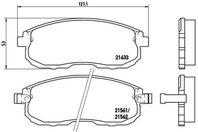 Pastiglie freno anteriore Infiniti I30 01/97-> /