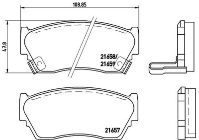 Pastiglie freno ant./ posteriore buick park avenue 10/90-10/96