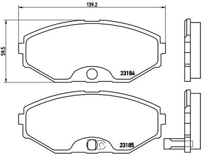 Pastiglie freno anteriore Infiniti J30 01/92-12/97 / inf