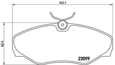Pastiglie freno anteriore primastar bus (X83) 03/