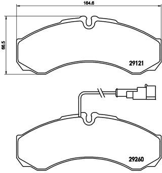 Pastiglie freno posteriore Iveco daily II bus 01/89-05/99