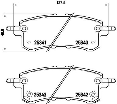 Pastiglie freno posteriore Infiniti QX4 01/97-> / infinit