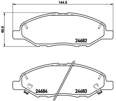 Pastiglie freno anteriore Mitsubishi lancer VIII cargo (