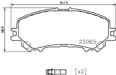 Pastiglie freno anteriore (dfac) auto (J10) 12