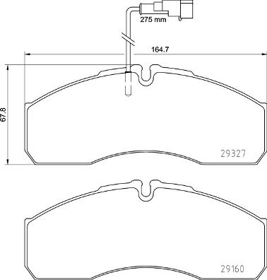Pastiglie freno anteriore cabstar (F24M, F24W) 09