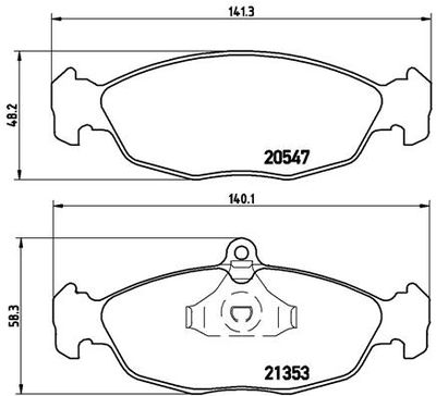 Pastiglie freno ant./ posteriore Chevrolet chevy 09/94-05/10 /