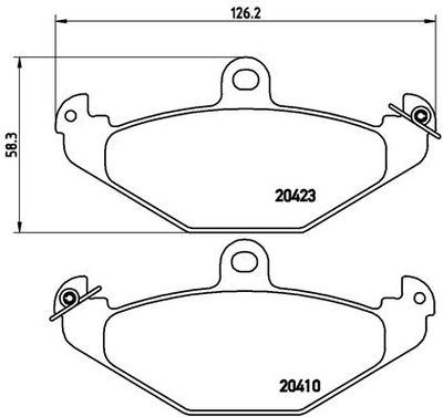 Pastiglie freno posteriore lotus 2 eleven 04/07-07/11 / l