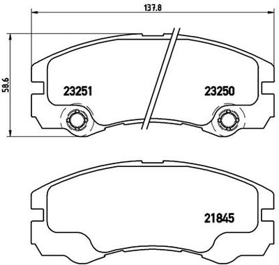 Pastiglie freno anteriore holden frontera (ues) 02/99-04