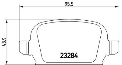 Pastiglie freno posteriore holden barina hatchback (xc) 0