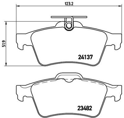 Pastiglie freno posteriore cadillac bls 04/06-> / cadilla