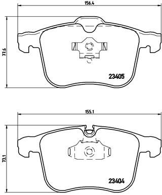 Pastiglie freno anteriore cadillac bls 04/06-> / cadilla