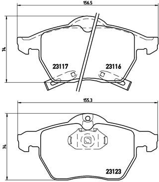 Pastiglie freno anteriore holden Astra convertible (ts)