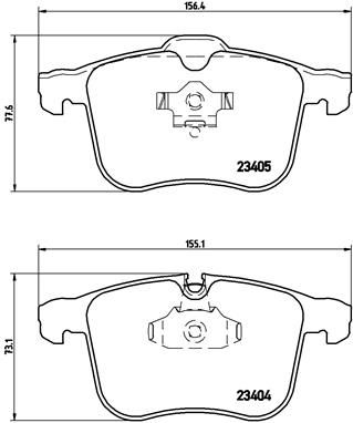 Pastiglie freno anteriore cadillac bls 04/06-> / cadilla