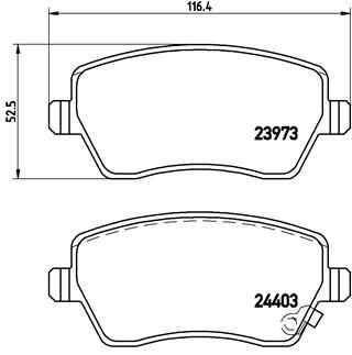 Pastiglie freno anteriore Opel agila (b) (H08) 04/08-10/