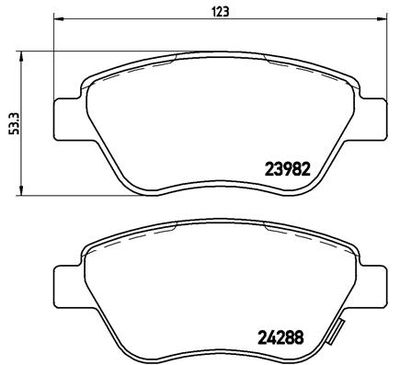 Pastiglie freno anteriore Fiat doblo box body/mpv (223_)