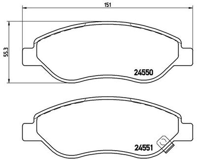 Pastiglie freno anteriore Opel Corsa d (S07) 07/06-08/14