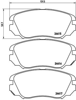 Pastiglie freno anteriore bentley flying spur (4W_) 03/1