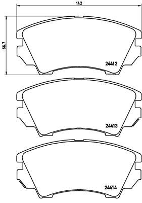 Pastiglie freno anteriore bentley flying spur (4W_) 03/1