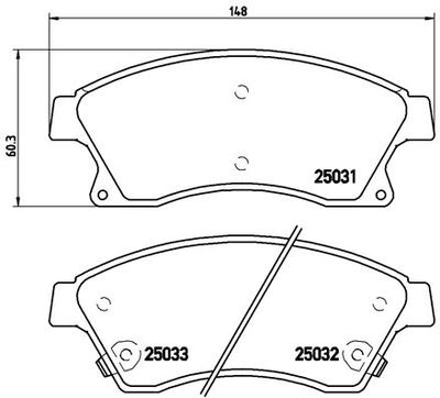 Pastiglie freno anteriore buick (sgm) excelle gt (CP2) 0