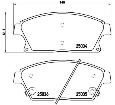 Pastiglie freno anteriore buick (sgm) encore (SJ2) 07/12