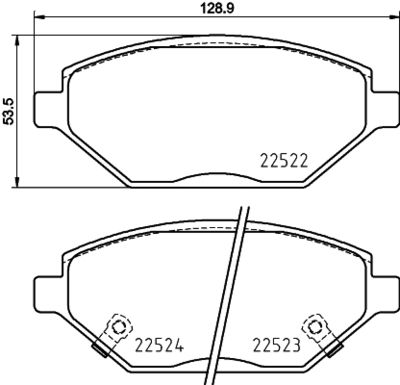 Pastiglie freno anteriore Chevrolet spark (M400) 11/15->