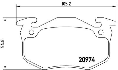 Pastiglie freno posteriore Citroën (df-psa) xsara 05/03-1
