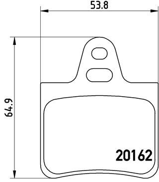 Pastiglie freno posteriore Citroën xantia (X1_, X2_) 03/9
