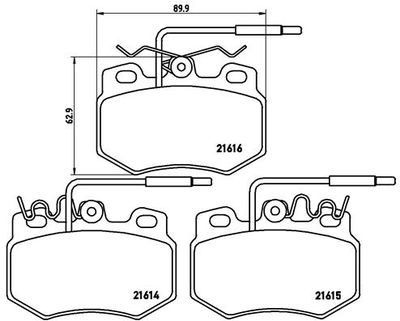 Pastiglie freno anteriore Citroën ax (za-_) 07/86-12/98