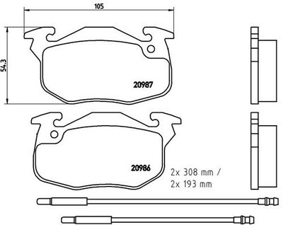 Pastiglie freno anteriore Citroën ax (za-_) 07/86-12/98