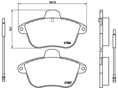 Pastiglie freno ant./ posteriore Citroën xm (Y3) 05/89-10/94 /